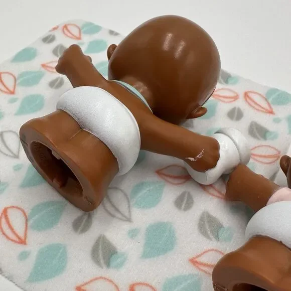 Fisher-Price Little People Snuggle Twins Boys African American Toddler Toys FP - Picture 8 of 9